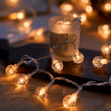 1pc, LED Bubble Ball String Lights, Battery Operated Indoor Fairy Lights, For Indoor Outdoor, Party, Wedding and Holiday Decorations New Year