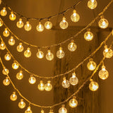 1pc, LED Bubble Ball String Lights, Battery Operated Indoor Fairy Lights, For Indoor Outdoor, Party, Wedding and Holiday Decorations New Year