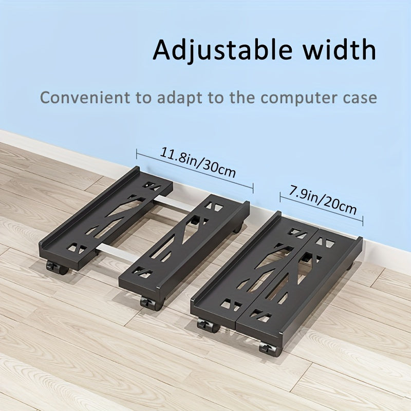 1 Universal Bracket, PC Host Bracket, Office Computer Host Bracket, Printer Tray, Removable Tray, Retractable CPU Tray, Trial Use For Computers, Printers, Air Purifiers, Small Appliances