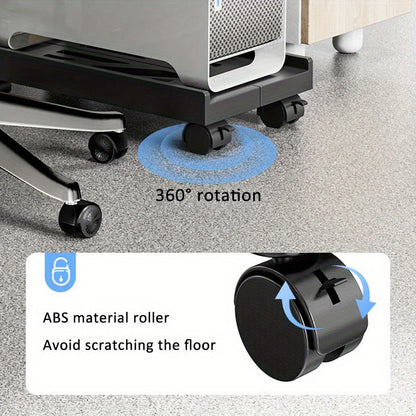 1 Universal Bracket, PC Host Bracket, Office Computer Host Bracket, Printer Tray, Removable Tray, Retractable CPU Tray, Trial Use For Computers, Printers, Air Purifiers, Small Appliances