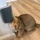 Self-Cleaning Cat Grooming Brush - Wall Corner Mounted Massage Comb for Shedding & Itch Relief, Interactive Teaser Tool for Cats, Ideal Daily Use & Great Gift for Cat Owners, Cat Grooming Tools, Plastic, Pet Hair Removal, Sui