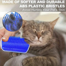 Self-Cleaning Cat Grooming Brush - Wall Corner Mounted Massage Comb for Shedding & Itch Relief, Interactive Teaser Tool for Cats, Ideal Daily Use & Great Gift for Cat Owners, Cat Grooming Tools, Plastic, Pet Hair Removal, Sui