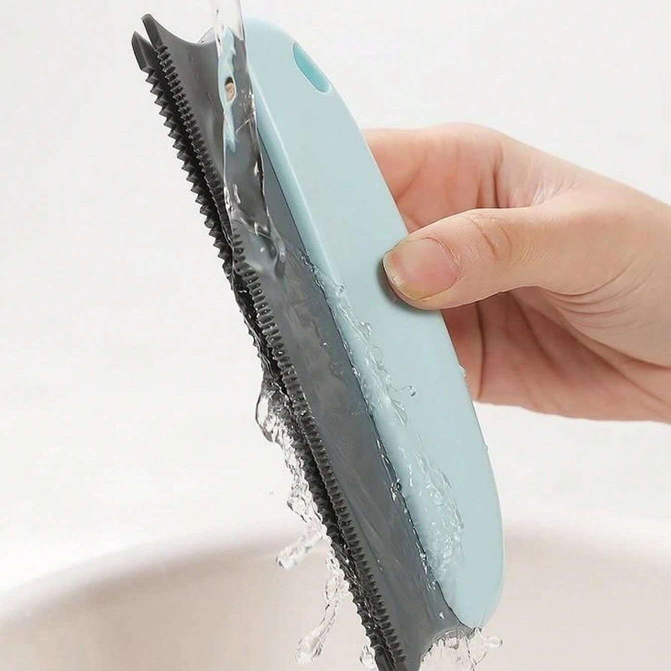 Cepillo eficaz para quitar el pelo de mascotas, tanto para gatos como para perros: afeita suavemente la lana y limpia el pelaje para un hogar limpio y ordenado.