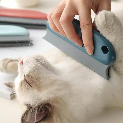 Effective Pet Hair Remover Brush For Cats And Dogs - Gently Shaves Wool And Cleans Fur For A Neat And Tidy Home