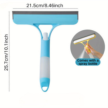 1pc ProClean Glass Squeegee with Built-In Sprayer - Effortless Streak-Free Shine for Windows, Mirrors &amp; Auto Glass - Essential Multi-Functional Home and Car Cleaning Tool for Sparkling Results