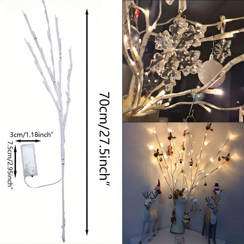 1pc Nordic Style Faux Branches LED Light - Indoor Decor, Bar, Homestay Night Light, Decorative Ambiance Light, Ramadan Spring Decor, USB Powered, 36V or Below, Key Control, No Battery Included, Non-Waterproof, Desktop Mount,