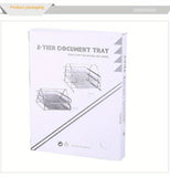 Estante de almacenamiento de escritorio para oficina creativa, estante de gestión de almacenamiento de hierro de tres capas, estante de documentos de escritorio creativo para oficina, estante de información, estantería de libros apilada de múltiples capas