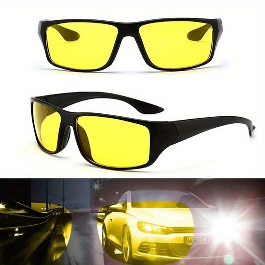 Gafas de conducción nocturna: antideslumbrantes y con luz mejorada para conducción nocturna, gafas de moda para accesorios de coche.