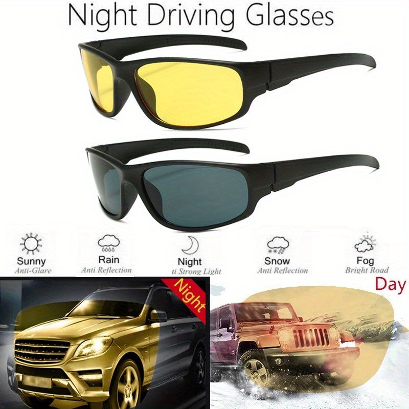 Night Driver Goggles: Anti-Glare Enhanced Light Glasses For Night Driving, Fashion Glasses For Car Accessories