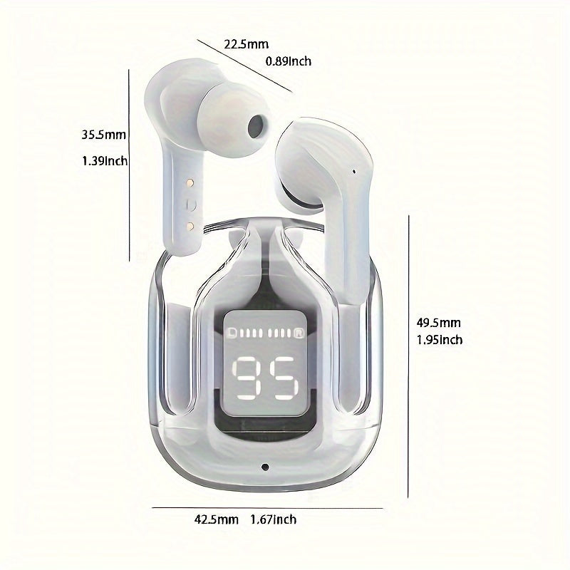 Auriculares deportivos estéreo inalámbricos auténticos, teléfono móvil de moda con música estéreo de alta fidelidad para mujeres y hombres.