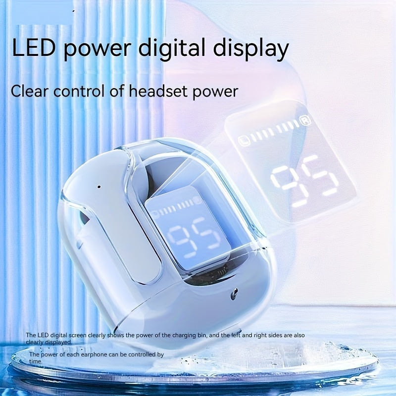 Auriculares deportivos estéreo inalámbricos auténticos, teléfono móvil de moda con música estéreo de alta fidelidad para mujeres y hombres.