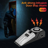 1pc Stainless Steel Door Stop Alarm, Metal Doorstop with 3-Level Sensitivity, 120dB Security Buzzer for Home, Travel, Hotel - Anti-Theft Magnetic Smart Home Alarm System, Durable Safety Tool