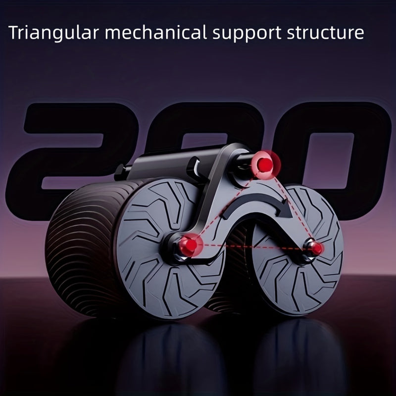 1pc Automatic Rebound Abdominal Roller, With Elbow Pads, For Fitness, Abdominal Muscle Exercise, Core Strength Training