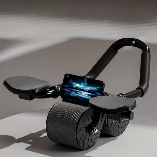 1pc Automatic Rebound Abdominal Roller, With Elbow Pads, For Fitness, Abdominal Muscle Exercise, Core Strength Training