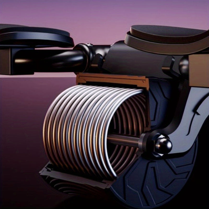 1pc Automatic Rebound Abdominal Roller, With Elbow Pads, For Fitness, Abdominal Muscle Exercise, Core Strength Training