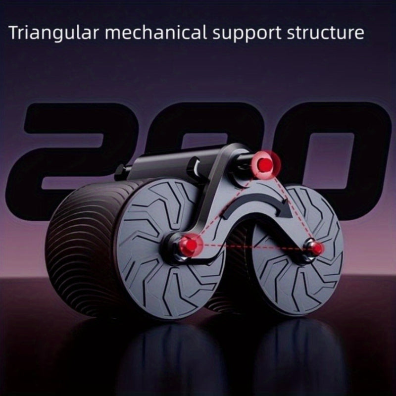 1pc Automatic Rebound Abdominal Roller, With Elbow Pads, For Fitness, Abdominal Muscle Exercise, Core Strength Training