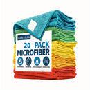 Microfiber Cleaning Cloths Pack - Polyester Woven Towels for Kitchen, Bathroom, Living Room, Toilet - Multipurpose Household Rags, Dusting Dishwashing Cloth, Quick Absorbent & Scratch-Free