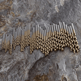 Juego de 50 brocas de acero de alta velocidad (HSS), con revestimiento de titanio, multitamaño de 1 a 3 mm, para metal, madera y plástico - Herramientas de perforación de precisión