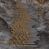 Juego de 50 brocas de acero de alta velocidad (HSS), con revestimiento de titanio, multitamaño de 1 a 3 mm, para metal, madera y plástico - Herramientas de perforación de precisión
