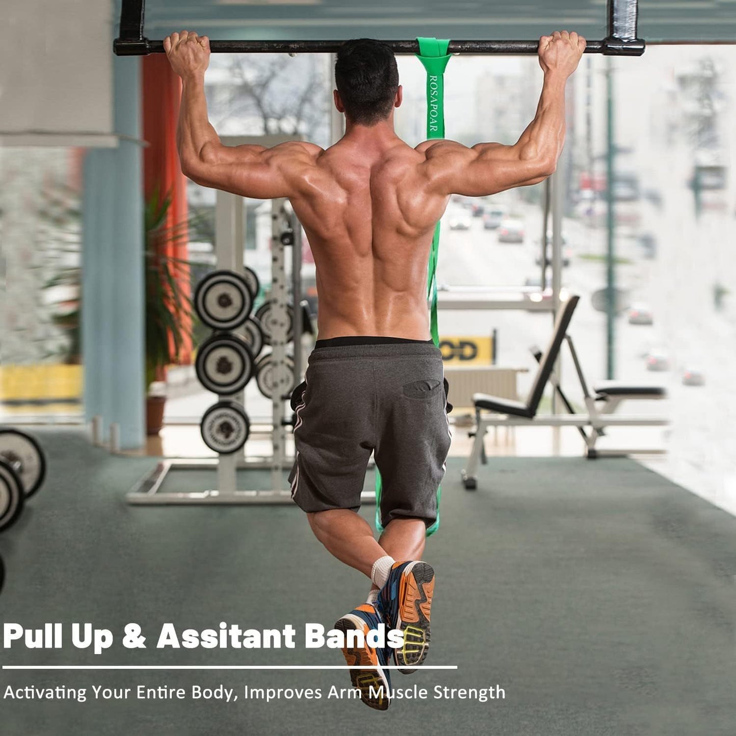 Set of Extra-Heavy Duty Silicone Resistance Bands - Non-Slip, Perfect for Exercise, Fitness & Physical Training, Gym Equipment