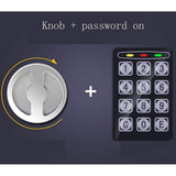 1pc Steel Digital Security Safe Box with Electronic Keypad and Key Lock - Uncharged, Battery Not Included - for Home Office Hotel Business, Jewelry, Gun, Cash Storage