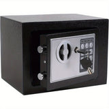 1pc Steel Digital Security Safe Box with Electronic Keypad and Key Lock - Uncharged, Battery Not Included - for Home Office Hotel Business, Jewelry, Gun, Cash Storage