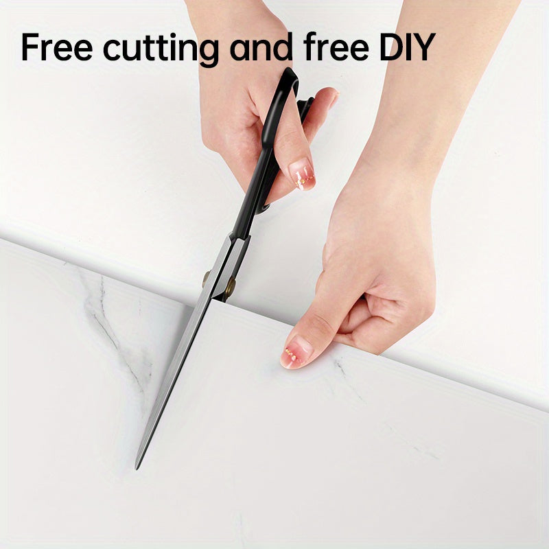 Thick Imitation Marble Tile Foam Wall Sticker, Self-Adhesive Waterproof Wallpaper, Peel and Stick, Easy to Clean and Cut, Suitable for Renovation and Decoration of Bathrooms, Living Rooms, Kitchens, Bedrooms and Offices