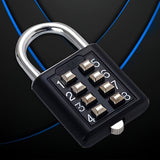 1pc Combination Password Rotary Padlock, Durable Alloy, Secure Number Code Lock For Suitcase, Luggage, Drawer, Bicycle, Travel, Cabinet Security
