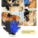 1 Pair Pet Grooming Gloves - Gentle De-shedding Brush, for Dogs and Cats - Massage Stimulating Brush - Easy to Use and Clean - Rubber Material