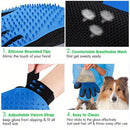 1 Pair Pet Grooming Gloves - Gentle De-shedding Brush, for Dogs and Cats - Massage Stimulating Brush - Easy to Use and Clean - Rubber Material
