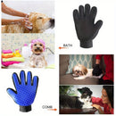 1 Pair Pet Grooming Gloves - Gentle De-shedding Brush, for Dogs and Cats - Massage Stimulating Brush - Easy to Use and Clean - Rubber Material