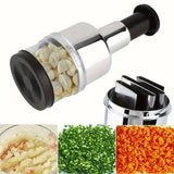 Stainless Steel Garlic Press, Manual Mincer, Durable Kitchen Tool for Crushing Garlic, Ginger, Scallions, and Peppers, No Electricity Needed, Plastic Material, Home Kitchen Essentials