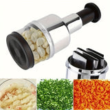 Stainless Steel Garlic Press, Manual Mincer, Durable Kitchen Tool for Crushing Garlic, Ginger, Scallions, and Peppers, No Electricity Needed, Plastic Material, Home Kitchen Essentials
