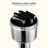 Stainless Steel Garlic Press, Manual Mincer, Durable Kitchen Tool for Crushing Garlic, Ginger, Scallions, and Peppers, No Electricity Needed, Plastic Material, Home Kitchen Essentials