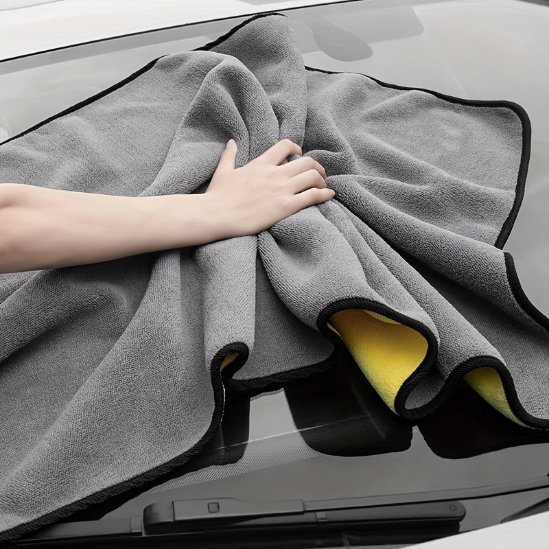 Toalla de microfibra ultraabsorbente para lavado de autos - Paño grueso y súper suave para el cuidado y la limpieza del vehículo - Mantenimiento externo del vehículo - Material de poliéster