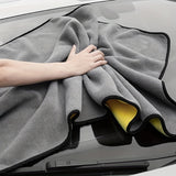 Toalla de microfibra ultraabsorbente para lavado de autos - Paño grueso y súper suave para el cuidado y la limpieza del vehículo - Mantenimiento externo del vehículo - Material de poliéster