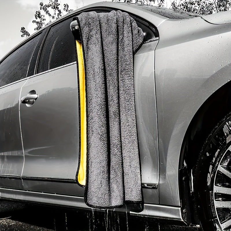 Toalla de microfibra ultraabsorbente para lavado de autos - Paño grueso y súper suave para el cuidado y la limpieza del vehículo - Mantenimiento externo del vehículo - Material de poliéster