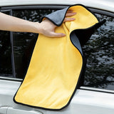 Toalla de microfibra ultraabsorbente para lavado de autos - Paño grueso y súper suave para el cuidado y la limpieza del vehículo - Mantenimiento externo del vehículo - Material de poliéster