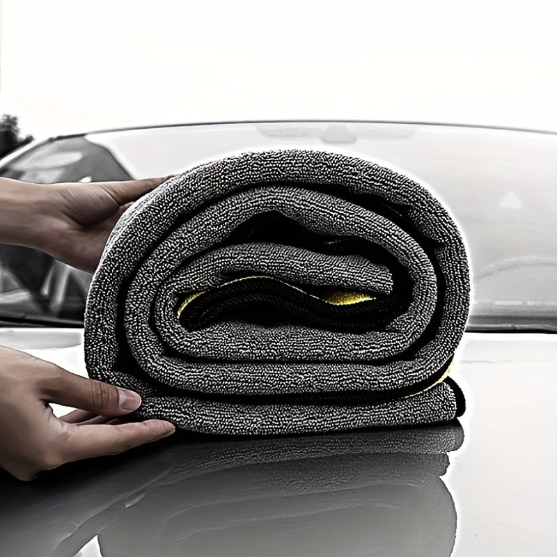 Toalla de microfibra ultraabsorbente para lavado de autos - Paño grueso y súper suave para el cuidado y la limpieza del vehículo - Mantenimiento externo del vehículo - Material de poliéster