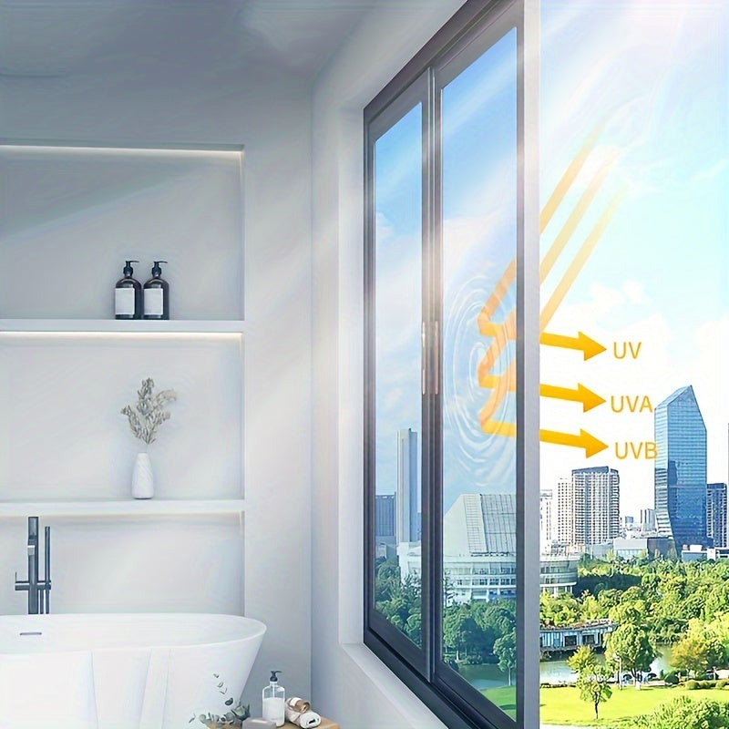 Sustainable Privacy Window Film - UV Protection, Heat Blocking, Anti-Peep for Home &amp; Office