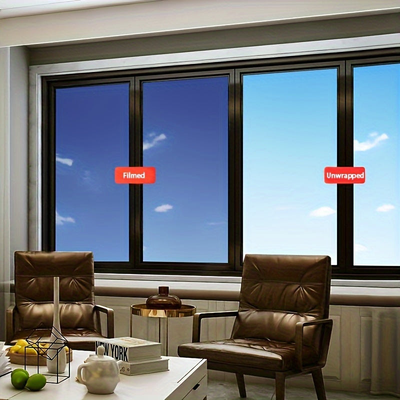 Sustainable Privacy Window Film - UV Protection, Heat Blocking, Anti-Peep for Home &amp; Office