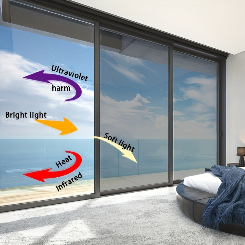 Película de privacidad sostenible para ventanas: protección UV, bloqueo del calor y anti-espías para el hogar y la oficina.
