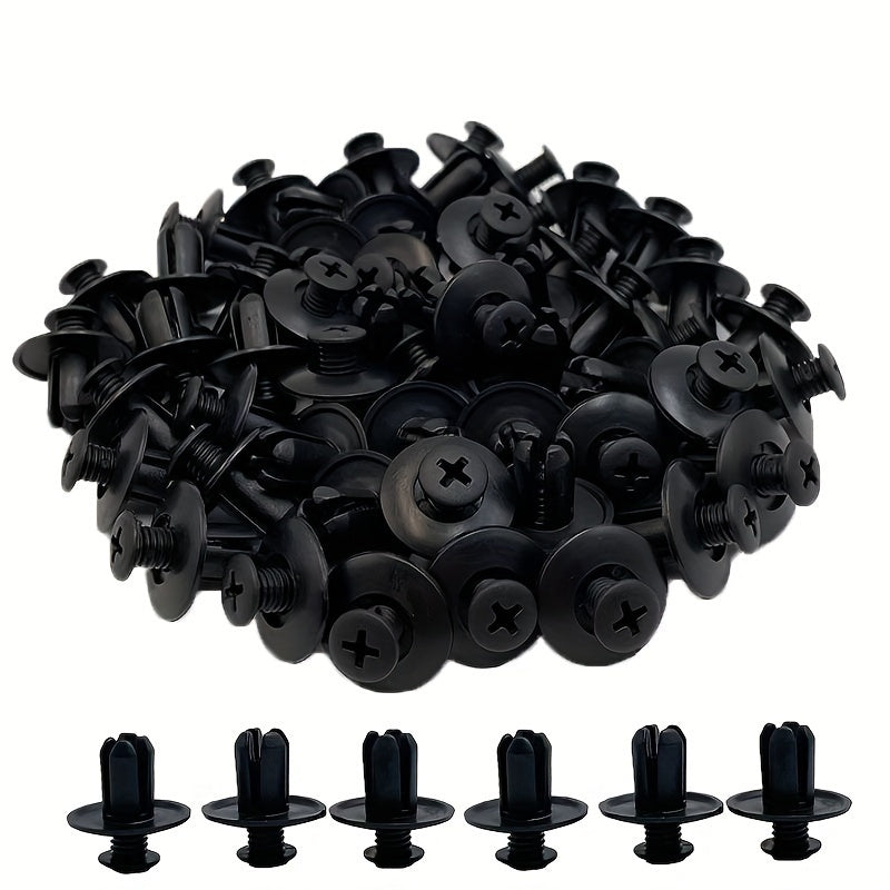 50 Pcs Universal Car Retainer Clips - Durable Plastic Car Interior and Trunk Fasteners, Easy Installation, Versatile Use