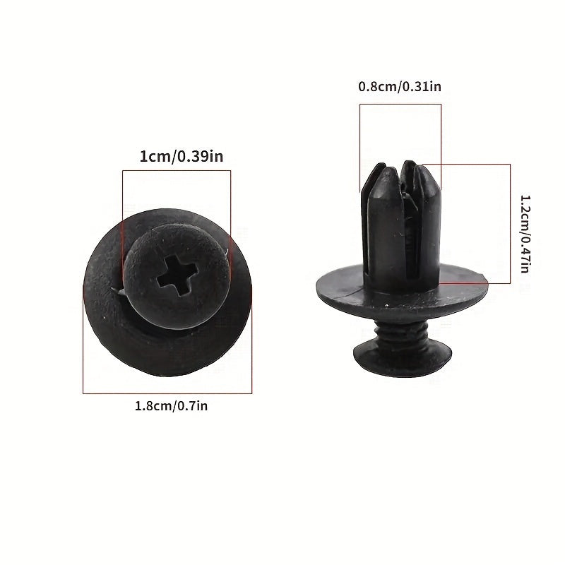 50 Pcs Universal Car Retainer Clips - Durable Plastic Car Interior and Trunk Fasteners, Easy Installation, Versatile Use