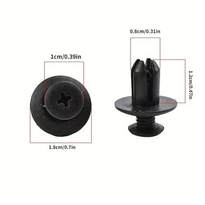 50 Pcs Universal Car Retainer Clips - Durable Plastic Car Interior and Trunk Fasteners, Easy Installation, Versatile Use