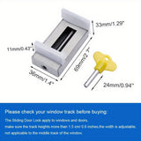 4pcs Adjustable Sliding Door & Window Security Devices With Key - Safety Enhanced, No Drill Required, Durable Material For Home And Office Protection