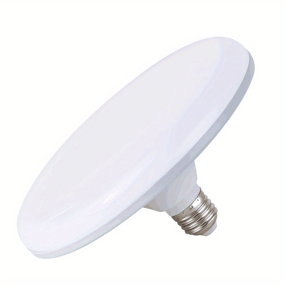 Lámpara LED UFO de alto brillo - Ahorro de energía, bombilla de techo con rosca E26/E27, 85 V-265 V, para fábrica, taller, almacén, sala de estar, oficina, no requiere batería