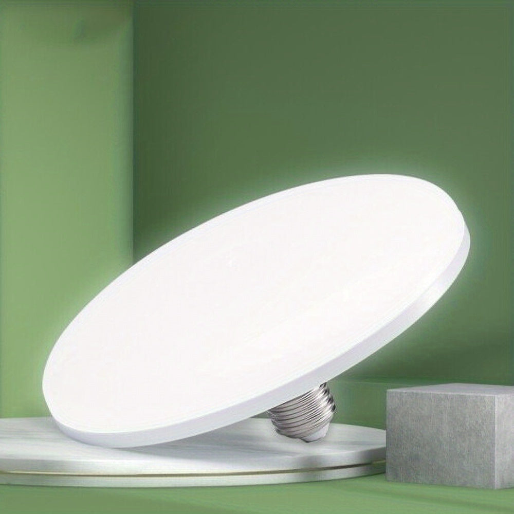 Lámpara LED UFO de alto brillo - Ahorro de energía, bombilla de techo con rosca E26/E27, 85 V-265 V, para fábrica, taller, almacén, sala de estar, oficina, no requiere batería