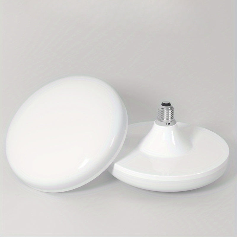 Lámpara LED UFO de alto brillo - Ahorro de energía, bombilla de techo con rosca E26/E27, 85 V-265 V, para fábrica, taller, almacén, sala de estar, oficina, no requiere batería