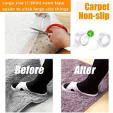 Strong Transparent Nano Tape - Washable, Reusable Double-Sided Adhesive for Furniture, 1/3/5m Rolls, Rubber Material, Universal Hook Tape